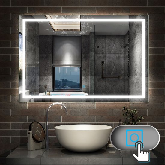 Miroir de salle de bain anti-buée 150x70cm - Cliquez sur l'image pour la fermer