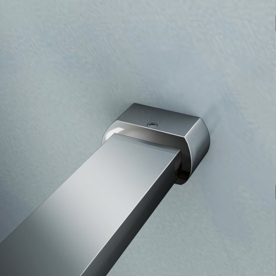 AICA paroi de douche pivotante 80x200cm+30x200cm avec une barre stabilisateur paroi latérale à l'italienne - Cliquez sur l'image pour la fermer