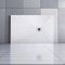 Aica receveur de douche Rectangulaire 90x120cm Extra plat Blanc antiderapant avec une grille en ABS