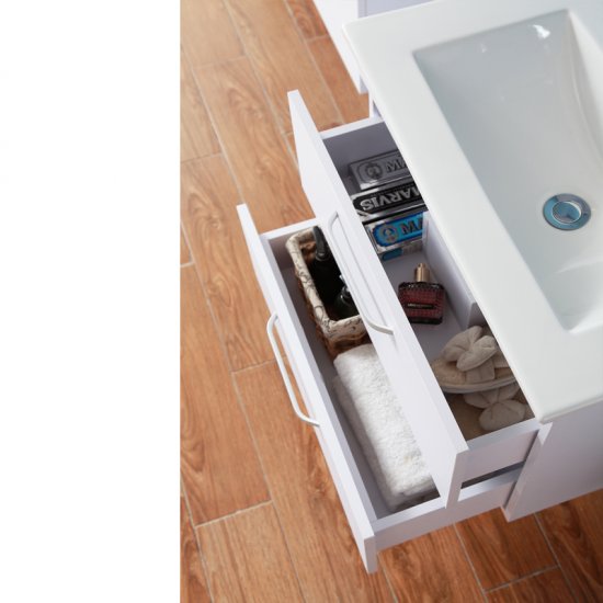 Meuble de salle de bain modèle de Anlo double 61x40x53cm Ensemble meuble et vasque - Cliquez sur l'image pour la fermer