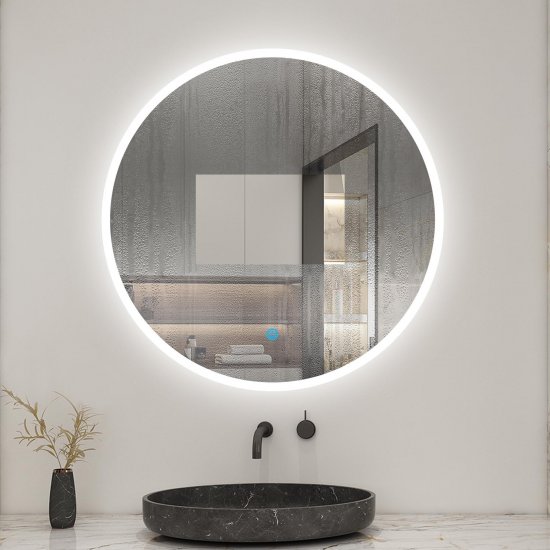 Miroir de salle de bain anti-buée 140x80cm [TZBY_J-1313] - AICA