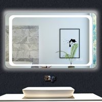 Miroir de salle de bain 120x70cm anti-buée miroir mural avec éclairage LED modèle Classique plus