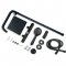 AICA Colonne de douche thermostatique, Acier inoxydable Pomme 200mm+Douchette 3 jets, Noir