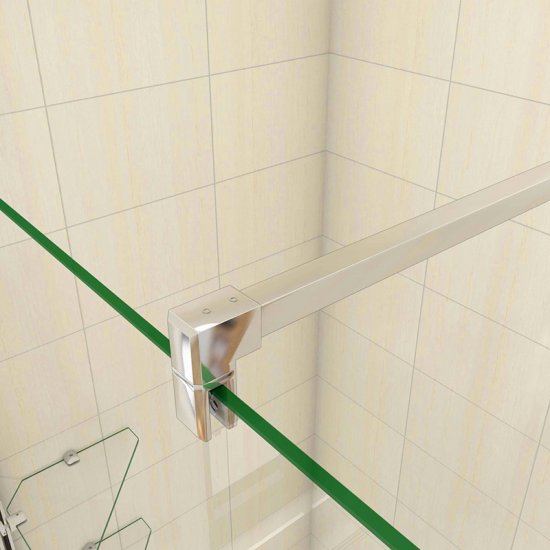 AICA paroi de douche 90x190cm paroi de douche à l'italienne avec une barre de stabilisation 140cm - Cliquez sur l'image pour la fermer