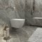 AICA WC Suspendu Sans Bride Avec Abattant Soft-Close Blanc U
