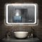 Miroir de salle de bain 100x60cm anti-buée miroir mural avec éclairage LED modèle Classique plus