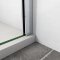 AICA paroi de douche à l'italienne 80x190cm en 6mm verre avec bandes horizontales sérigraphiées, livré avec barre de fixation au plafond 90-150cm