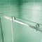 AICA porte de douche coulissante 120x195cm verre sablé installer à gauche en verre anticalcaire