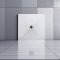 Aica receveur de douche carré 90x90x3cm Extra plat Blanc antiderapant avec une grille en ABS