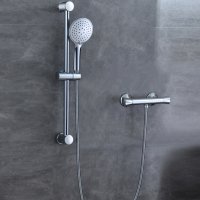 Colonne de douche avec Mitigeur thermostatique de douche avec kit de barre de douche