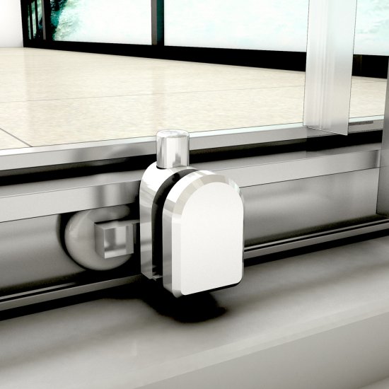 Cabine de douche en forme U 100x100x100x190cm une porte de douche coulissante + 2 parois latérales - Cliquez sur l'image pour la fermer