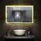 Miroir de salle de bain anti-buée 120x80cm avec le lumière chaude