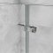 AICA porte de douche pivotante 150x185cm en 6mm verre anticalcaire porte de douche pliante avec un élément fixe