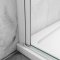 AICA porte de douche battante 110x180cm profilé blanc en 5mm verre anticalcaire porte de douche Hauteur 180cm Installation en niche