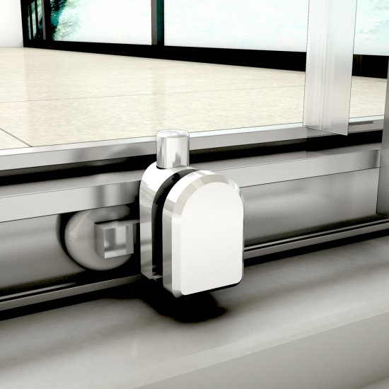 Cabine de douche 150x90x190cm porte de douche à l'accès au centre + paroi latérale - Cliquez sur l'image pour la fermer