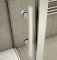 Cabine de douche 140x90x190cm porte de douche à l'accès au centre + paroi latérale