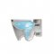 AICA WC Suspendu 52,5x36x36cm Avec Abattant Ultra Fin Soft-Close et Sans Bride