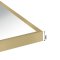 Aica Miroir Mural de Salle de Bain Rectangle doré 60 x80cm, cadre en aluminium miroir pour Salle de Bain + Salon + WC horizontal et vertical