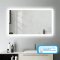 AICA Miroir de salle de bain avec éclairage LED avec anti-buée Modèle soleil 120x70cm