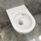 AICA WC Suspendu Sans Bride Avec Abattant Ultra Fin Soft-Close