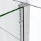 AICA 120cm porte de douche coulissante H 190cm en 8mm verre anticalcaire installation en niche