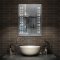 Miroir de salle de bain avec éclairage LED, Miroir Cosmétique Mural Illumination intégrée commutateur tactile avec anti-buée 50x70cm