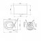 AICA WC Suspendu 52,5x36x36cm Avec Abattant Ultra Fin Soft-Close et Sans Bride
