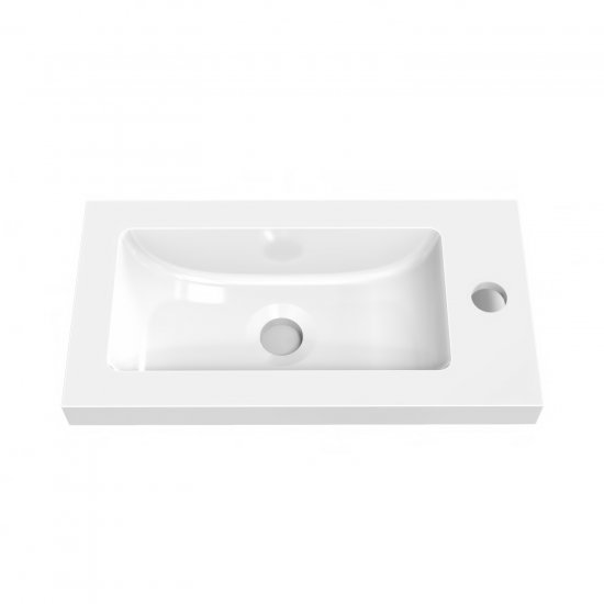 Meuble de salle de bain, Meuble de Rangement, Meuble sous vasque suspendu Blanc 44cm - Cliquez sur l'image pour la fermer
