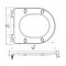 AICA WC Suspendu Avec Abattant Soft-Close Blanc Sans Bride