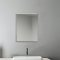 Miroir de salle de bain rectangulaire Miroir cosmétique mural biseauté 45cmx60cm