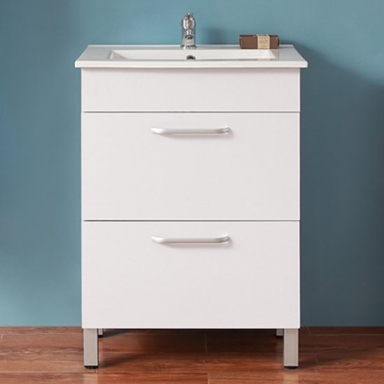 Meuble de salle de bain modèle de Anlovi 61x40x85cm Ensemble meuble et vasque