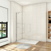 AICA paroi de douche à l'italienne 70x190cm en verre 8mm anticalcaire, paroi de douche avec 2 étagères et une barre de fixation 45cm la pince 360° AICA paroi de douche à l'italienne 70x190cm en verre 8mm anticalcaire, paroi de douche avec 2 étagères et une barre de fixation 45cm la pince 360°