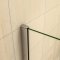 AICA paroi de douche 100x190cm paroi de douche à l'italienne avec 2 étagères en verre securit