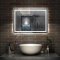 Miroir de salle de bain anti-buée 70x50cm