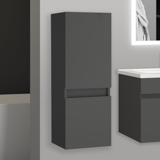 30x30x83(L*W*H)cm meuble salle de bain anthracite meuble colonne salle de bain à suspendre