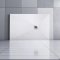 Aica receveur de douche Rectangulaire 140x90cm Extra plat Blanc antiderapant avec une grille en inox