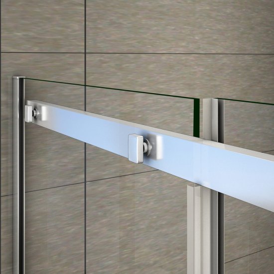 Cabine de douche 100x70x195cm en verre anticalcaire AICA cabine de douche installation d'angle - Cliquez sur l'image pour la fermer