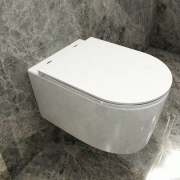 AICA WC Suspendu Avec Abattant Soft-Close Blanc Sans Bride AICA WC Suspendu Avec Abattant Soft-Close Blanc Sans Bride