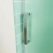 AICA porte de douche coulissante 120x195cm verre sablé installer à droite en verre anticalcaire