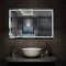 Miroir de salle de bain anti-buée 120x80cm avec le lumière chaude