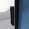 AICA porte de douche pivotante 100cm en 6mm verre anticalcaire Installation en niche porte de douche noire Hauteur 185cm
