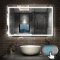 Miroir de salle de bain LED+anti-buée 160x70cm