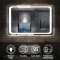 Miroir de salle de bain 100x60cm anti-buée miroir mural avec éclairage LED modèle Classique plus