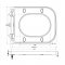 AICA WC Suspendu Sans Bride Avec Abattant Soft-Close Blanc U