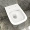 AICA WC Suspendu Sans Bride Avec Abattant Soft-Close Blanc U