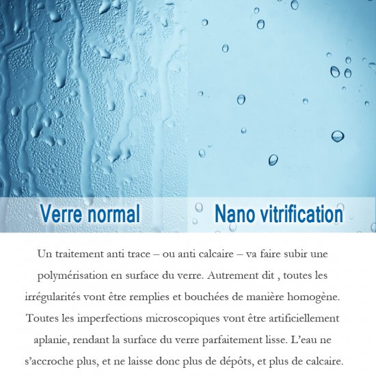 Aica paroi de douche 80x200cm avec retour pivotante 40 cm,verre anticalcaire ,paroi de douche à l'italienne, avec barre de fixation 90cm - Cliquez sur l'image pour la fermer