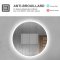 AICA Miroir de salle bain Rond avec anti-buée, Lumière Blanc du jour 6000K Ø 70cm Type A