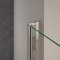 Aica porte de douche double battante,100x187cm porte de douche pivotante sablée,installation en niche