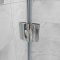 Aica porte de douche 120x190cm porte de douche charnière installation en niche verre anticalcaire