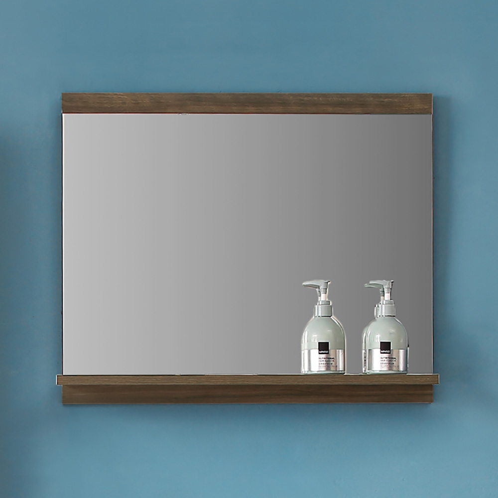 AICA Miroir de salle de bain avec éclairage LED Modèle soleil 80x60cm